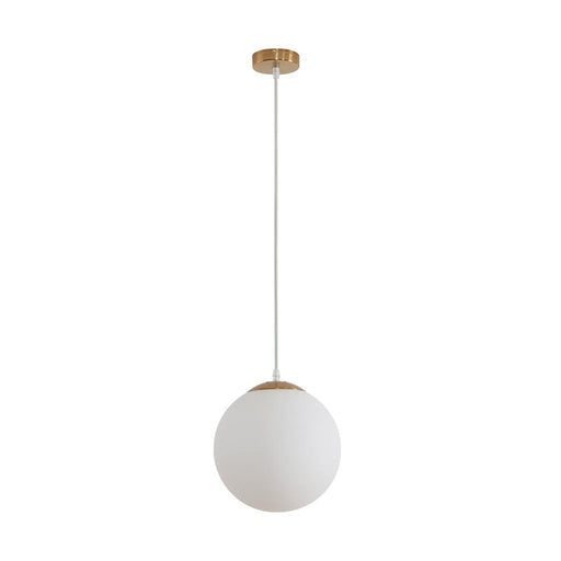 Buy Pendant Lights Australia Bubble Pendant Light W250mm Satin Brass Opal Glass - 31476