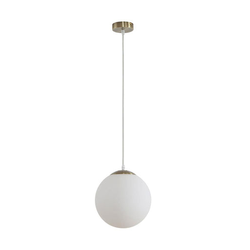 Buy Pendant Lights Australia Bubble Pendant Light W250mm Antique Brass Opal Glass - 31477
