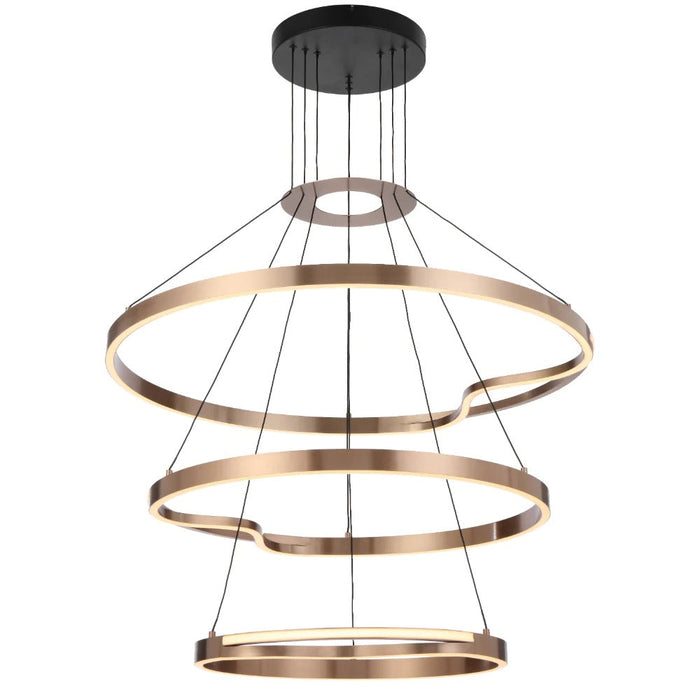 Buy LED Pendants Australia OSTROM LED Pendant 3 TIER Gold 3000K - OSTROM PE3T-CG