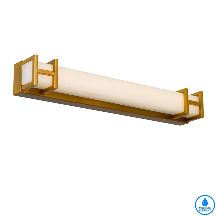 Buy Bathroom Vanity Lights Australia GILSON Bathroom Vanity Light W415mm Antique Gold 3CCT - GILSON WB40-AG3C
