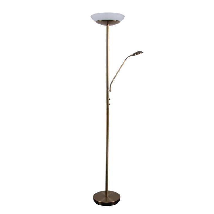 Buy Mother & Child Floor Lamps Australia Eden Mother & Child Floor Lamp Antique Brass 3000K - 22500