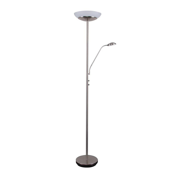 Buy Mother & Child Floor Lamps Australia Eden Mother & Child Floor Lamp Satin Chrome 3000K - 22502