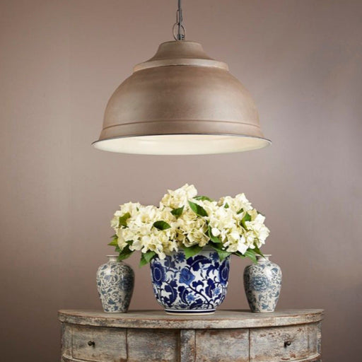 Buy Pendant Lights Australia Brasserie 1 Light Pendant Large Rust - ELANK39900RUST