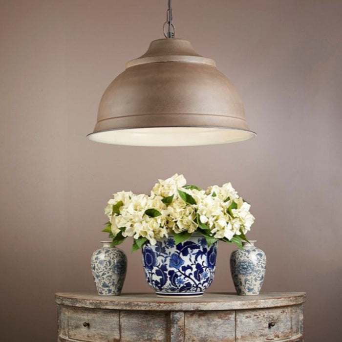 Buy Pendant Lights Australia Brasserie 1 Light Pendant Large Rust - ELANK39900RUST