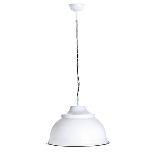 Buy Pendant Lights Australia Brasserie 1 Light Pendant Large White - ELANK39900WHT