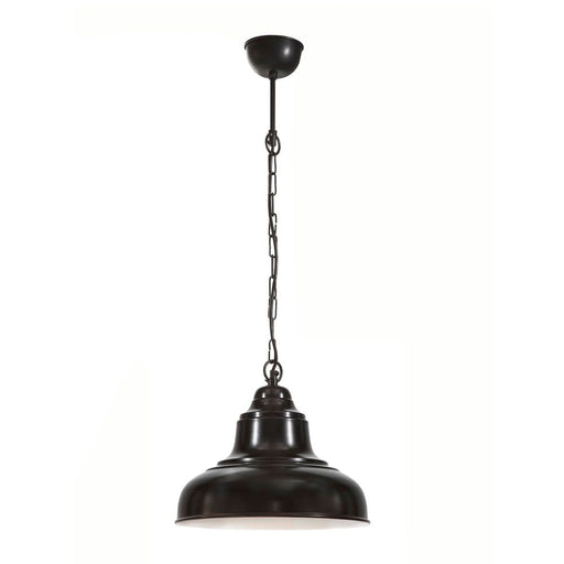Buy Pendant Lights Australia Brasserie 1 Light Pendant Small Black - ELANK39901BLK