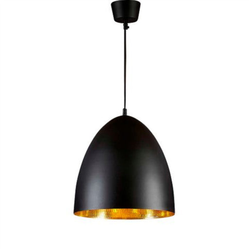 Buy Pendant Lights Australia Egg 1 Light Pendant Black Brass - ELAWEGGBLKBRA