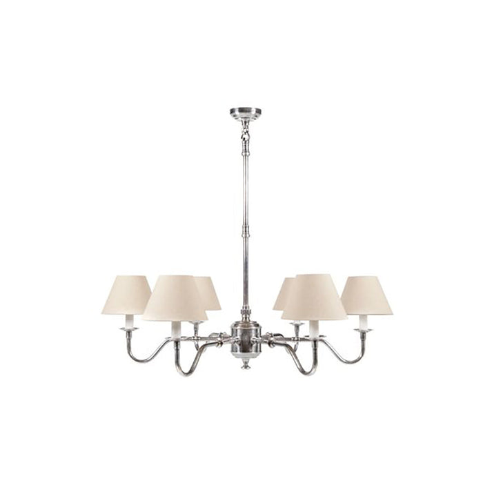 Buy Chandeliers Australia Prescot 6 Light Chandelier Base Antique Silver - ELPIM50727AS
