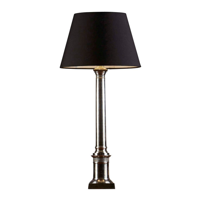 Buy Table Lamps Australia Wiltshire Pillar Table Lamp Base Only - Antique Silver - ELPIM50894AS