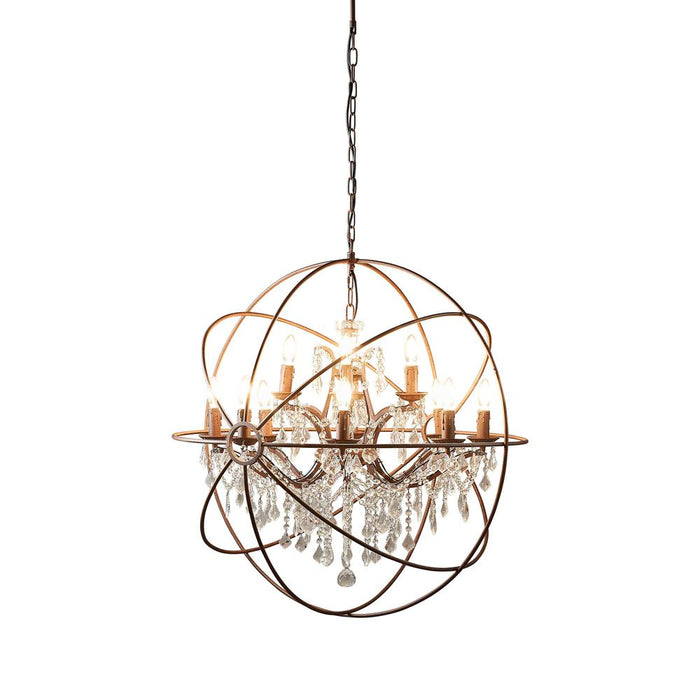 Buy Chandeliers Australia Sundance 12 Light Chandelier Large Rust - ELZR600284OR