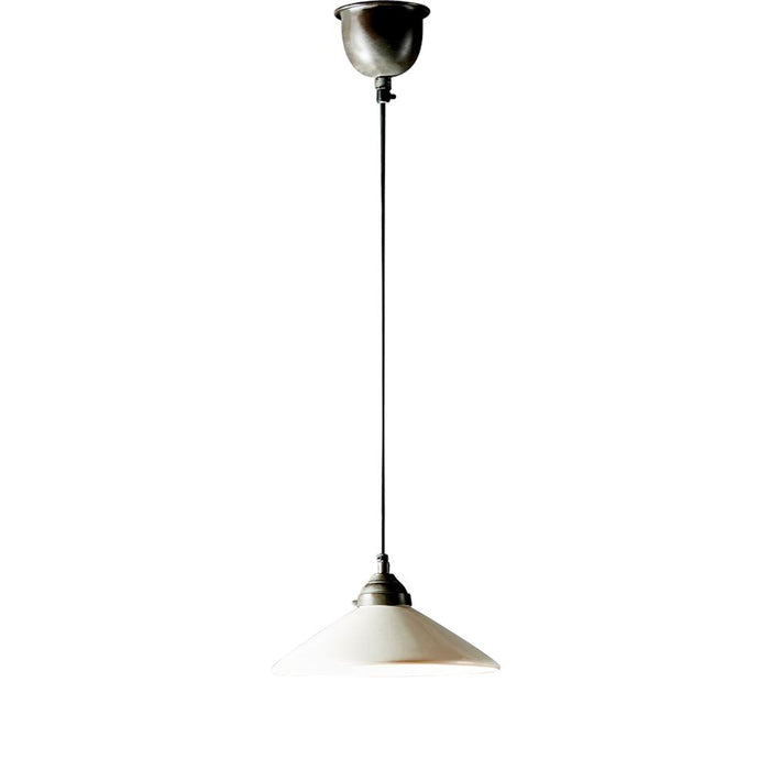 Buy Pendant Lights Australia Newport 1 Light Ceramic Dish Pendant White - ELPIM39395OW