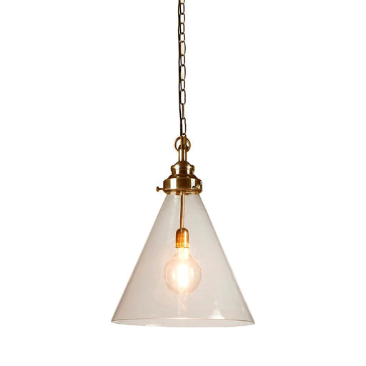Buy Pendant Lights Australia Gadsden Medium Glass 1 Light Pendant Brass - ELPIM51961AB