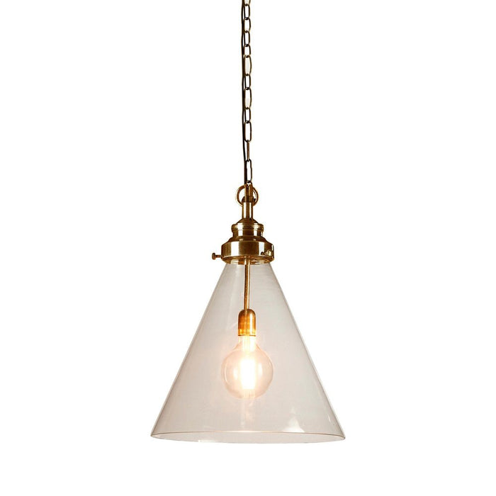 Buy Pendant Lights Australia Gadsden Medium Glass 1 Light Pendant Brass - ELPIM51961AB