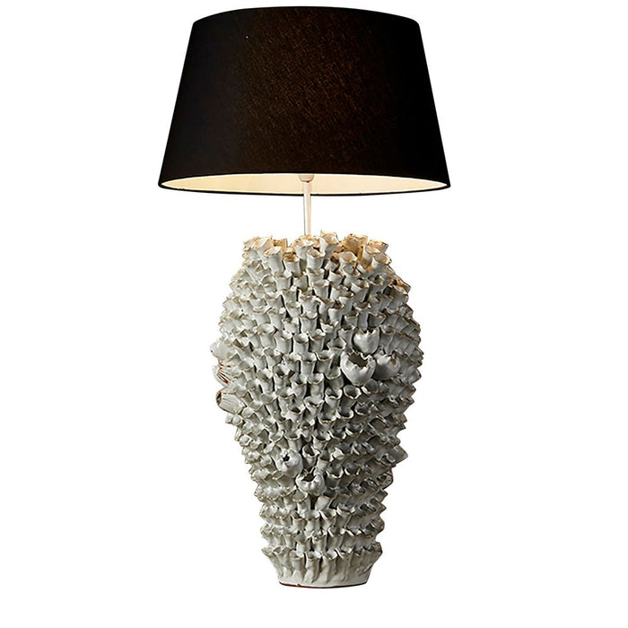 Buy Table Lamps Australia Singita - White - Large Glazed Coral Ceramic Table Lamp Base Only - ELTIQ102601