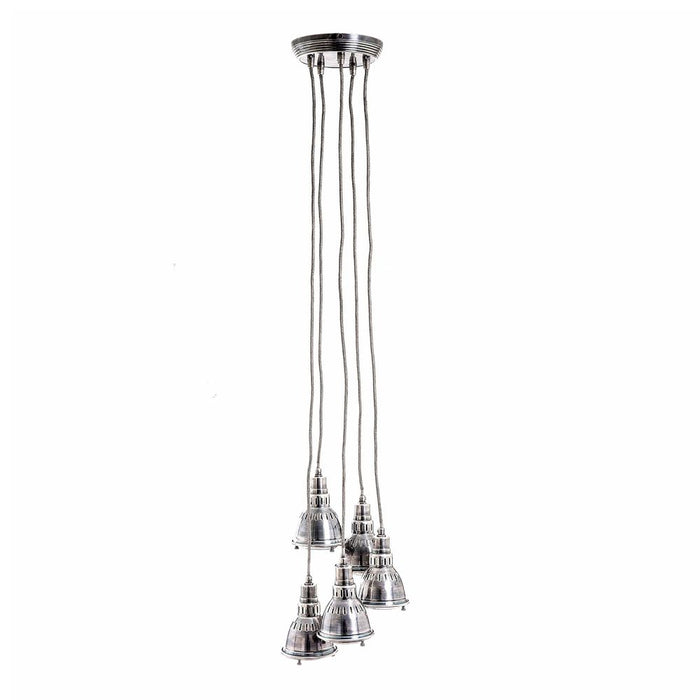 Buy Cluster Pendants Australia Kluster 5 Light Pendant Antique Silver - ELPIM85348AS