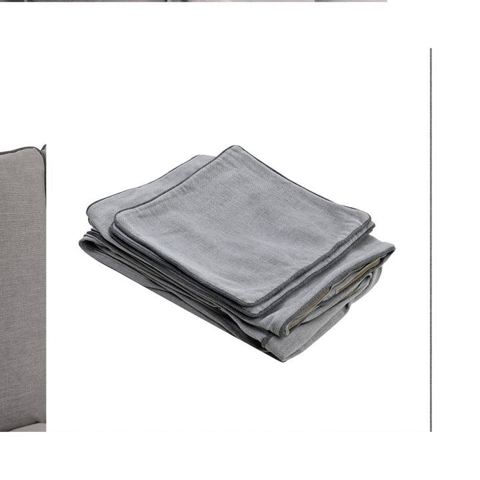 Byron Hamptons 3 Seat Sofa Slip Cover Grey - OWFL0301G-3C