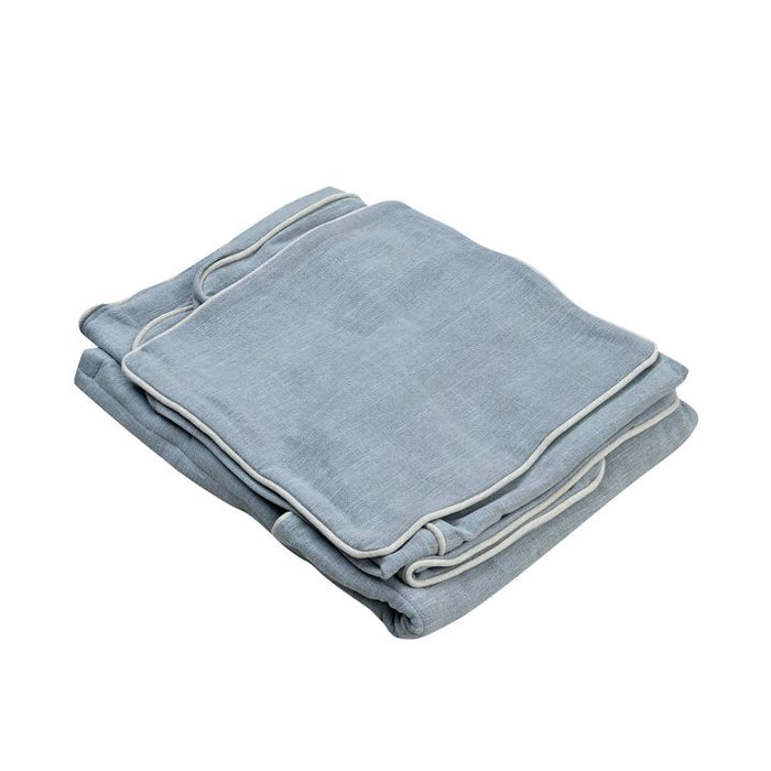 Avalon Hamptons 2 Seat Sofa Slip Cover Blue - OWFL0302B-2C