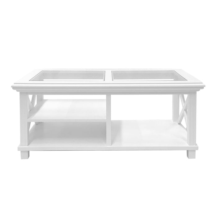 Sorrento Hamptons Rectangle Coffee Table White - OWFV0012