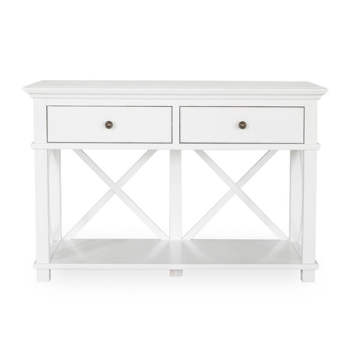 Sorrento Hamptons 2 Drawer Console White - OWFV0014