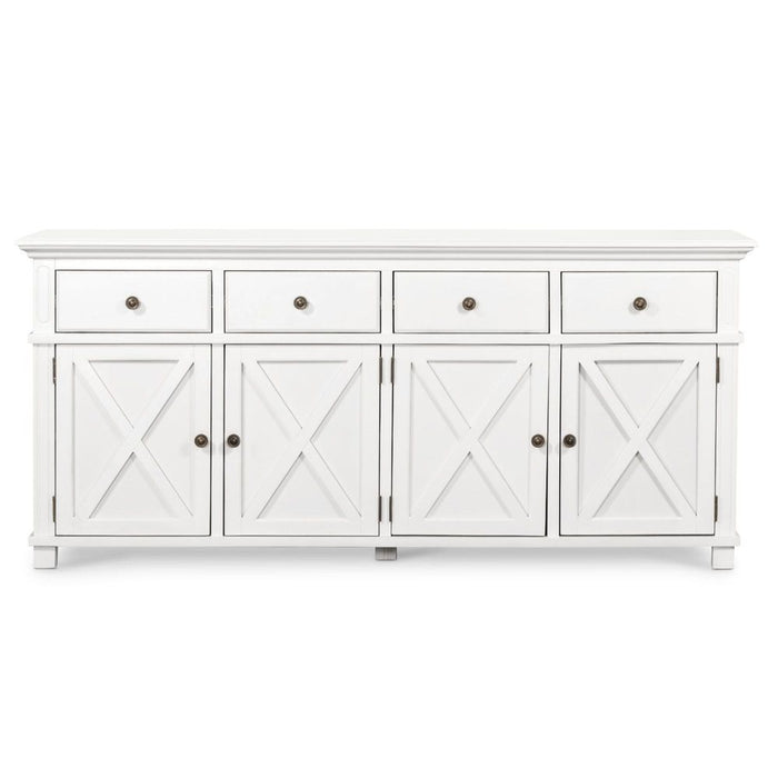 Sorrento 4 Door Hamptons Buffet White - OWFV0022
