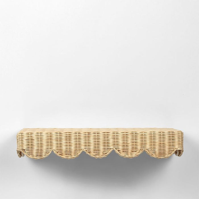 Belle Rattan Wall Shelf Natural - FUR0071NA