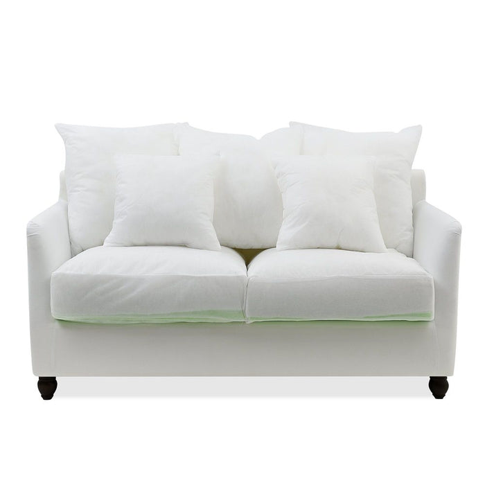 Noosa Hamptons 2 Seat Sofa Base & Cushion Inserts Naked White - OWFL0226-2