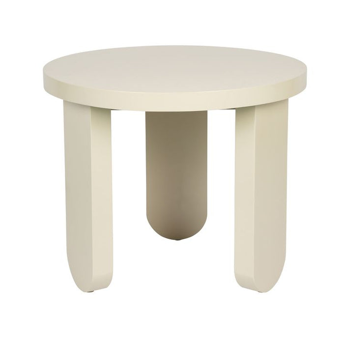 Talo Sungkai Wood Side Table Off White - MRDFUR0033
