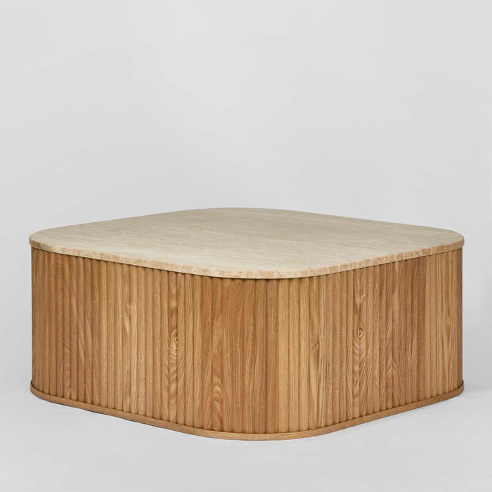 Travertine Coffee & Side Table Natural - FUR0118