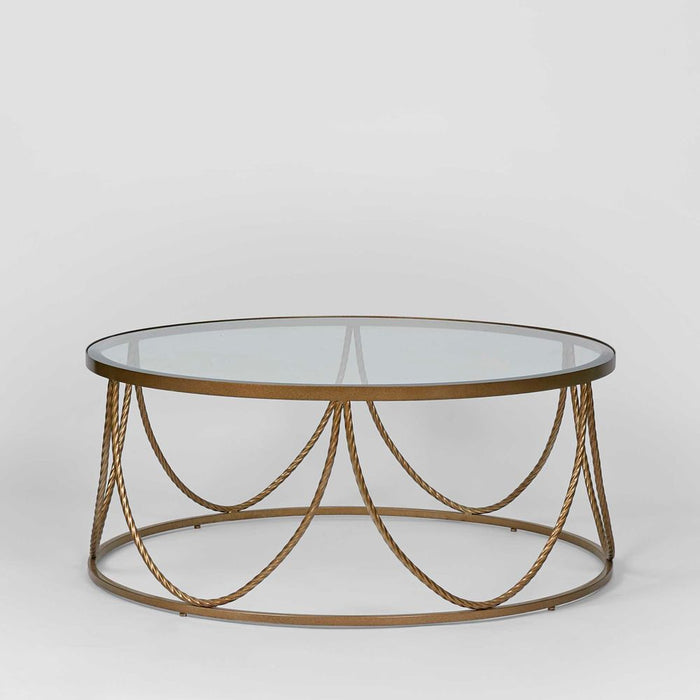 Palais Round Coffee & Side Table Gold - FUR0130