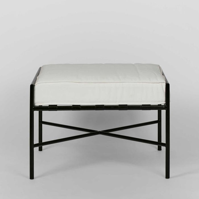 Sheffield Outdoor Ottoman Black - FUR0143
