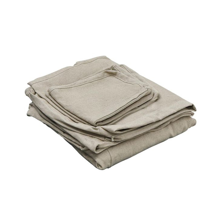 Clovelly Hamptons 4 Sofa Seat Slip Cover Natural - OWFL0303N-4C