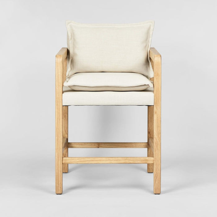 Coolum Counter Stool Natural & Cream - FUR0201