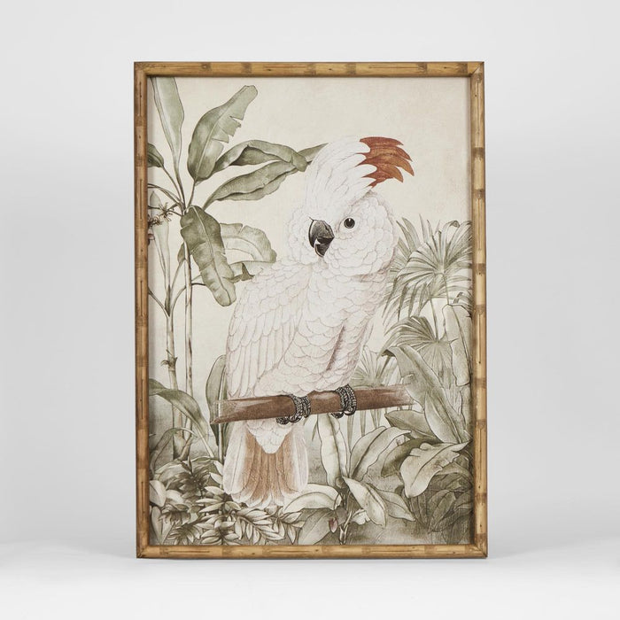 Jungle Cockatoo Wall Art Green - DA0874