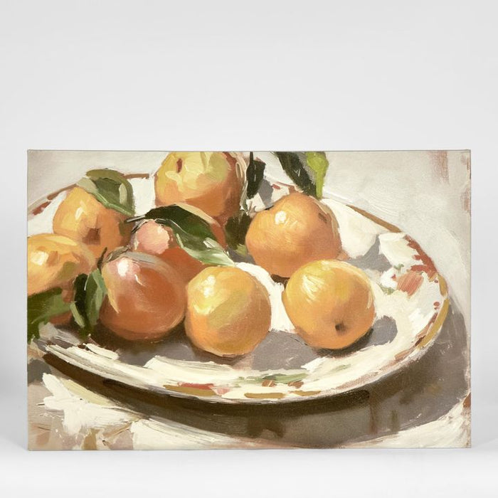 Oranges On Plate Wall Art Multi Colour - PPWALL4059