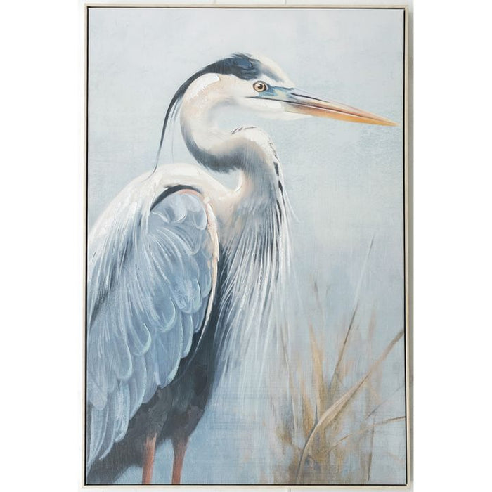 Great Heron Wall Art Blue - WALL085