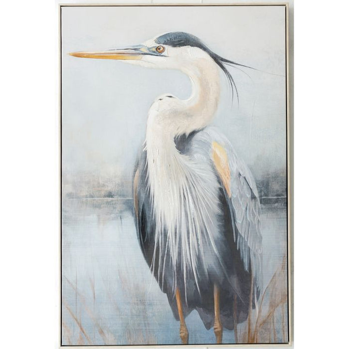 Great Heron Wall Art Blue - WALL086