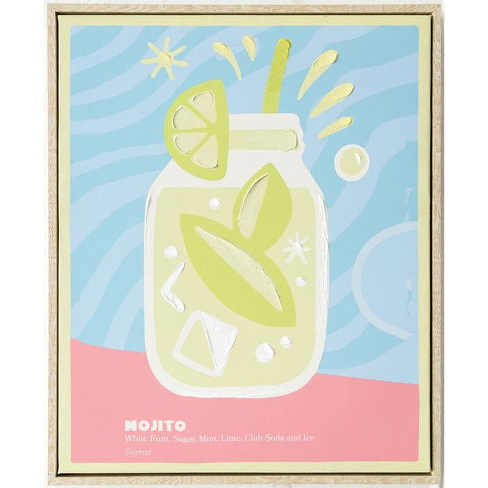 Mojito Wall Art Blue - WALL098