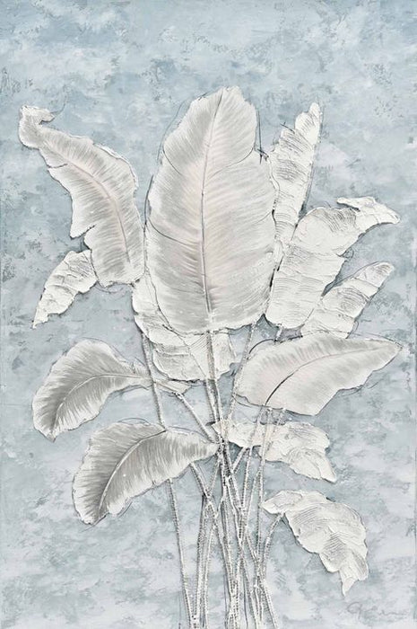 Pastel Palm Grove Wall Art Blue - WALL109