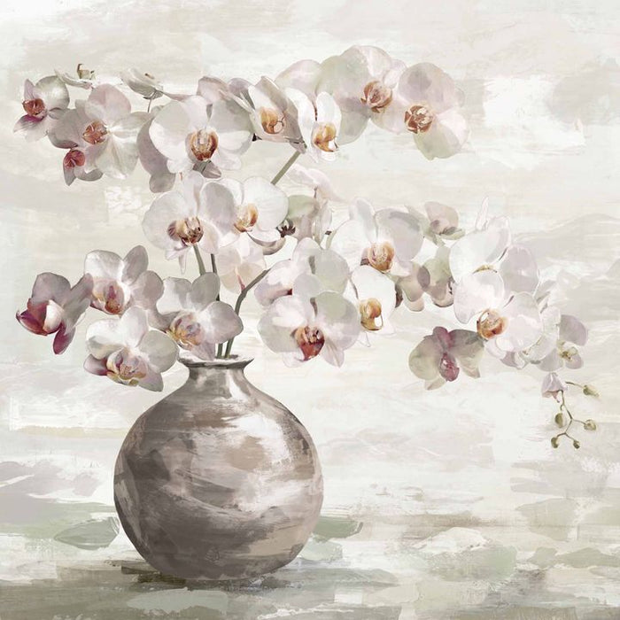 Orchid Bloom in Vase Wall Art Natural - WALL111