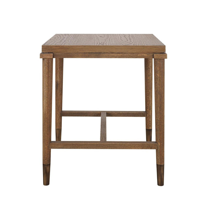 Clara Side Table With Brass Legs Natural - OWAL010