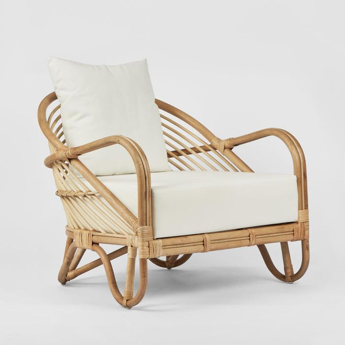 Alexi Armchair Natural & White - OWBER001