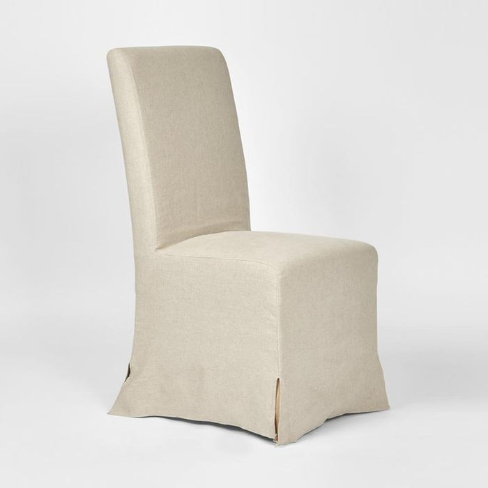 Ville Slip Cover Dining Chair Natural - FUR0154