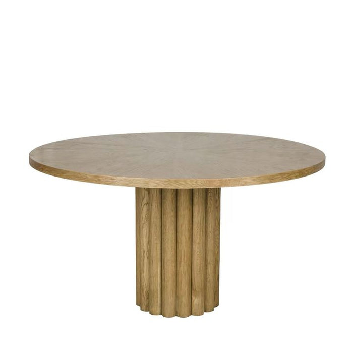 Sass 1400mm Oak Wood Dining Table Natural - FUR228B