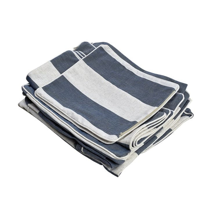 Noosa Hamptons 2 Sofa Denim/Cream Seat Slip Cover Blue - OWFL0226DS-2C