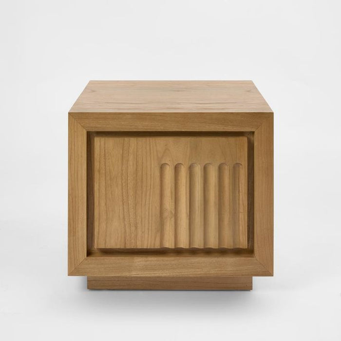 Rock Bedside 2 Drawer Natural - MRDFUR707