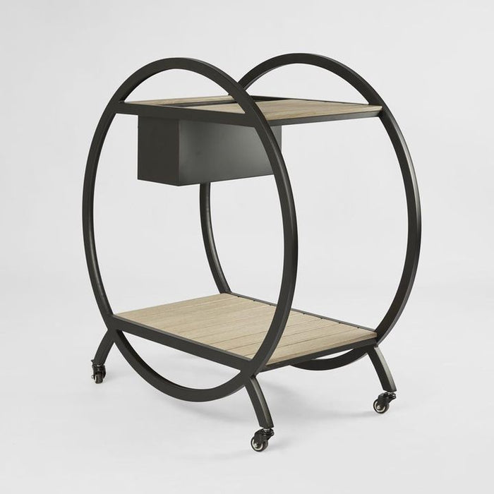 Ryder Outdoor Bar Cart Black - OWFUR699