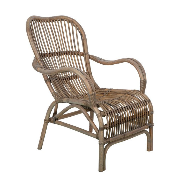 Seville Rattan Outdoor Under Cover Kubu Armchair Grey - FUR96GRY