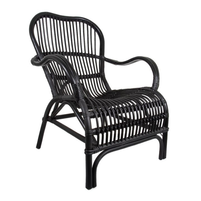 Seville Rattan Outdoor Under Cover Armchair Black - FUR96BL