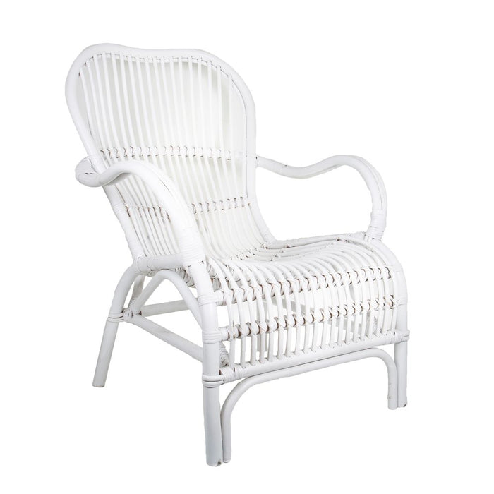 Seville Rattan Outdoor Under Cover Armchair White - FUR96W