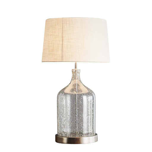 Buy Table Lamps Australia Lustre Flagon 1 Light Stone Effect Glass Table Lamp Base Only - Clear - ZAF14114A